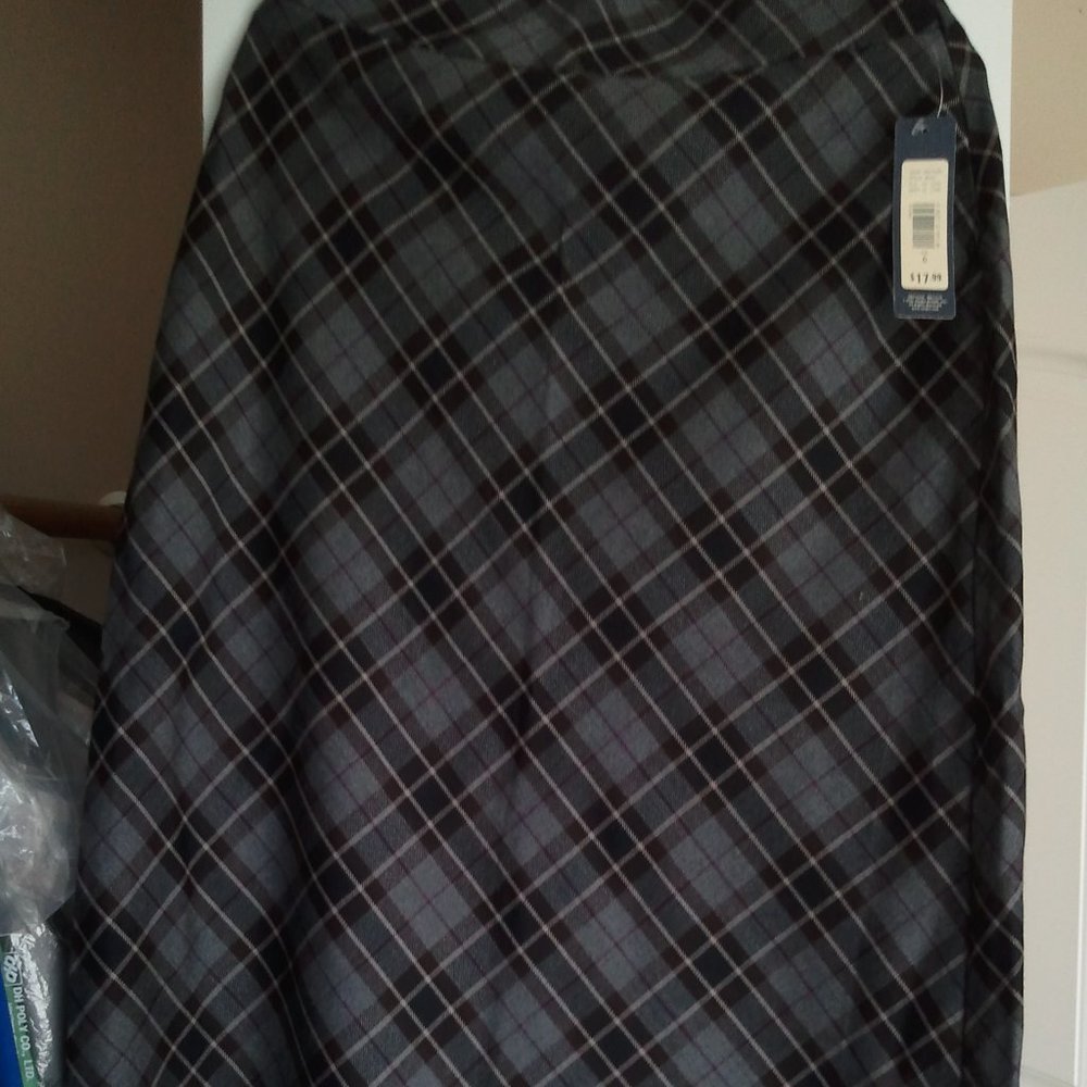 Target Cherokee Calf-length Plaid skirt NWT